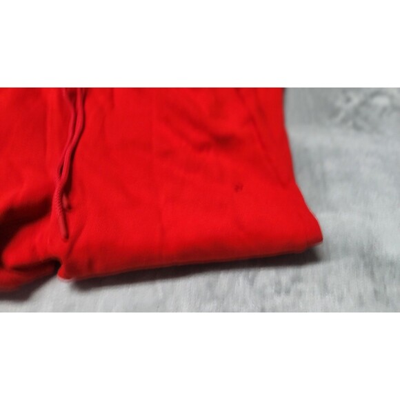 Victoria's Secret Women's Small Short Red Ivy Fleece Split Hem Flare Sweatpants - Picture 5 of 9